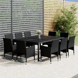 VidaXL set da pranzo da giardino Polirattan  