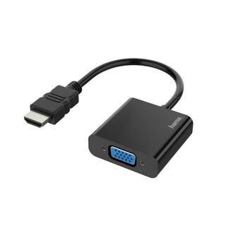 hama  Hama Cavetto adattatore ingresso HDMI/ uscita VGA F + Jack 3.5 mm F, Full HD 1080P, nero 