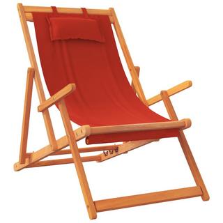 VidaXL Chaise de plage pliable tissu  