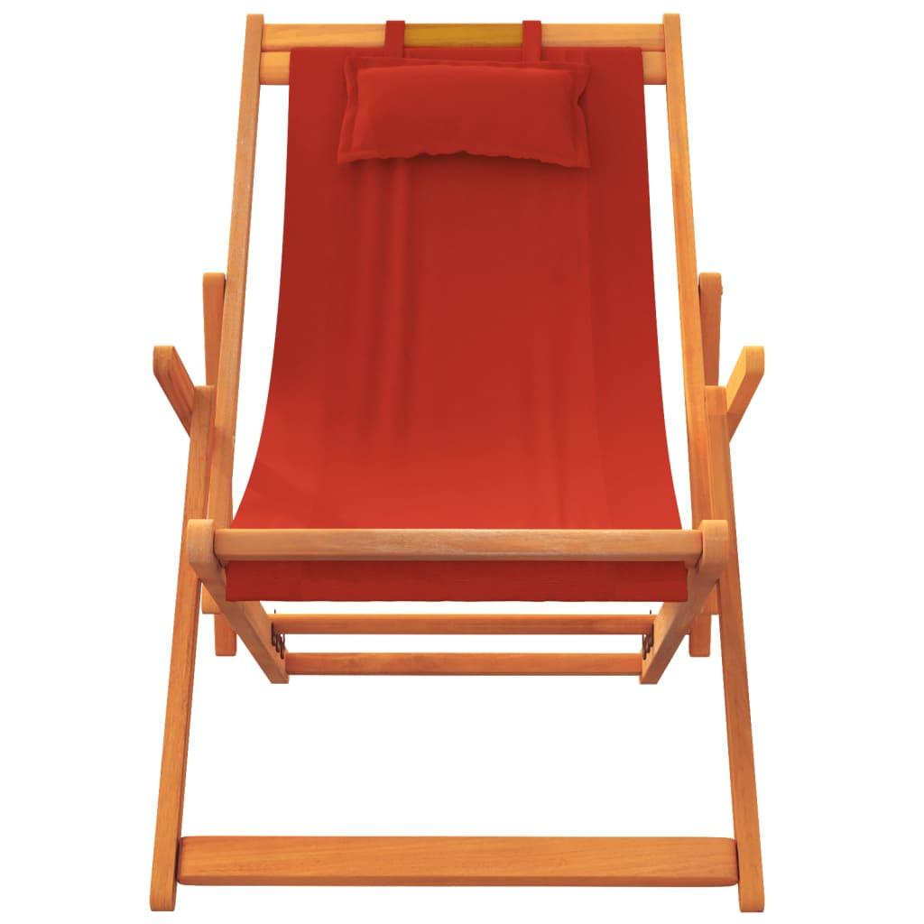 VidaXL Chaise de plage pliable tissu  