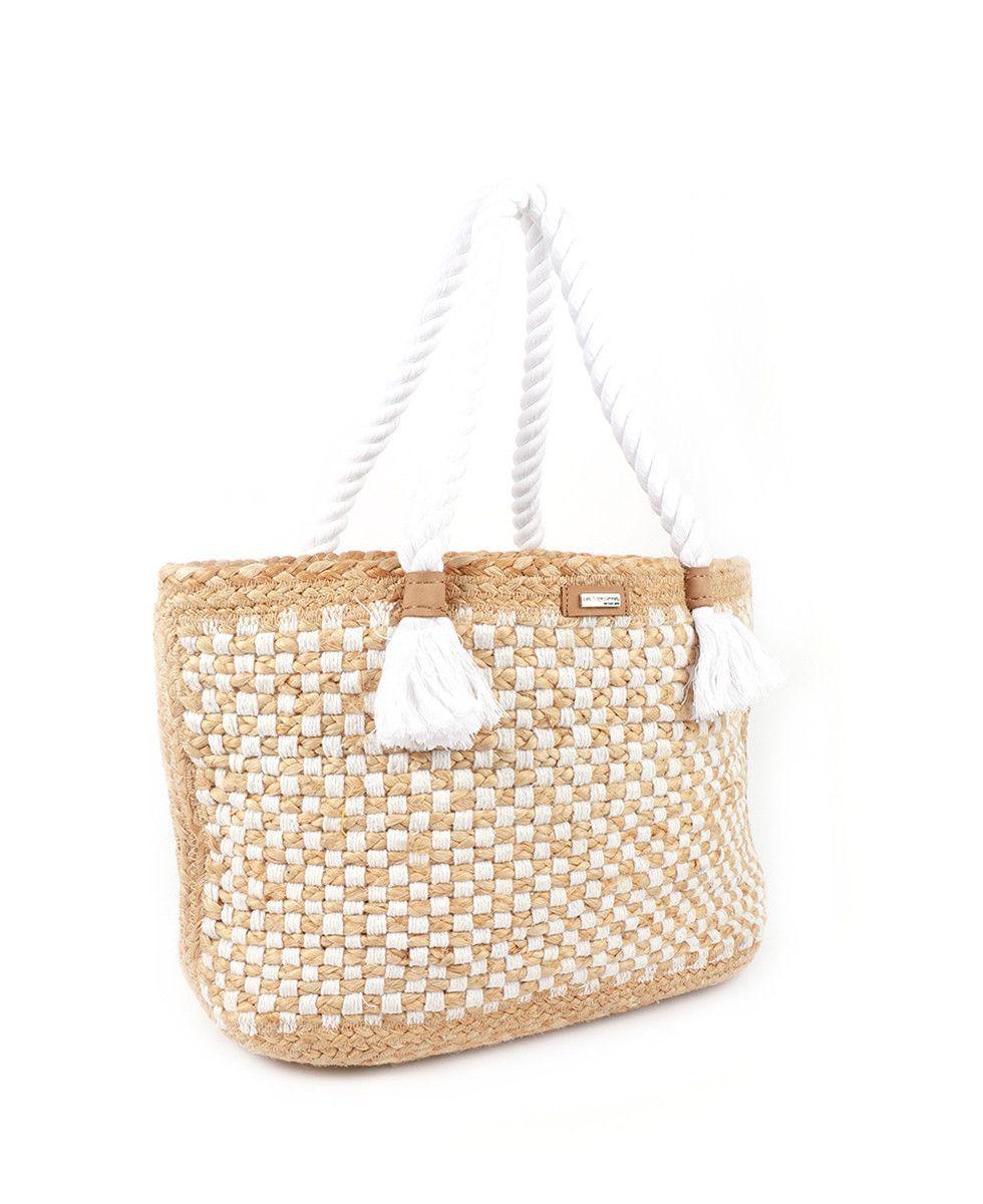 Les Tropeziennes Corse Stroh Shopper Tasche  