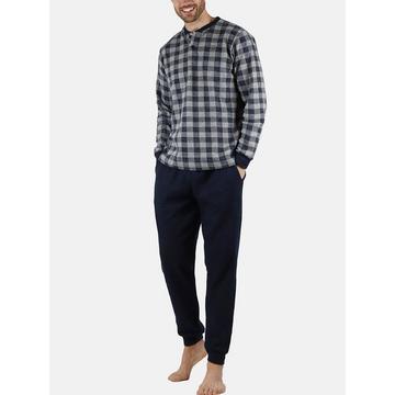 Pigiama pantaloni a maniche lunghe e top Vichy