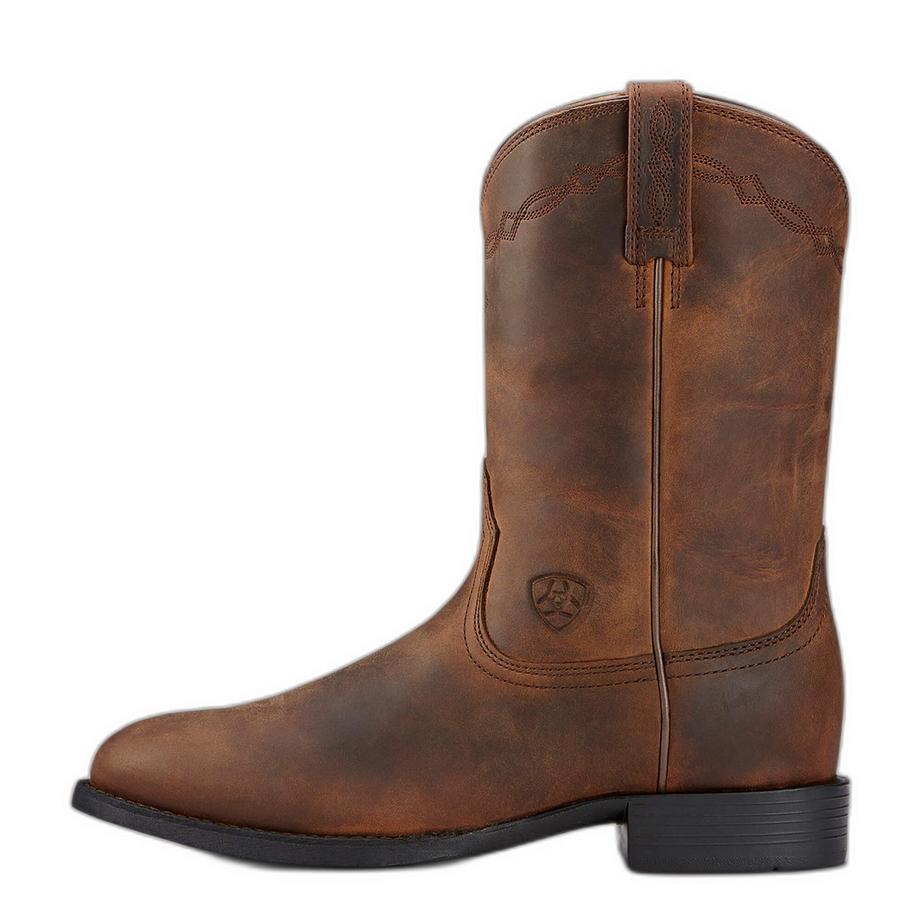 Ariat  bottes western en cuir heritage roper 