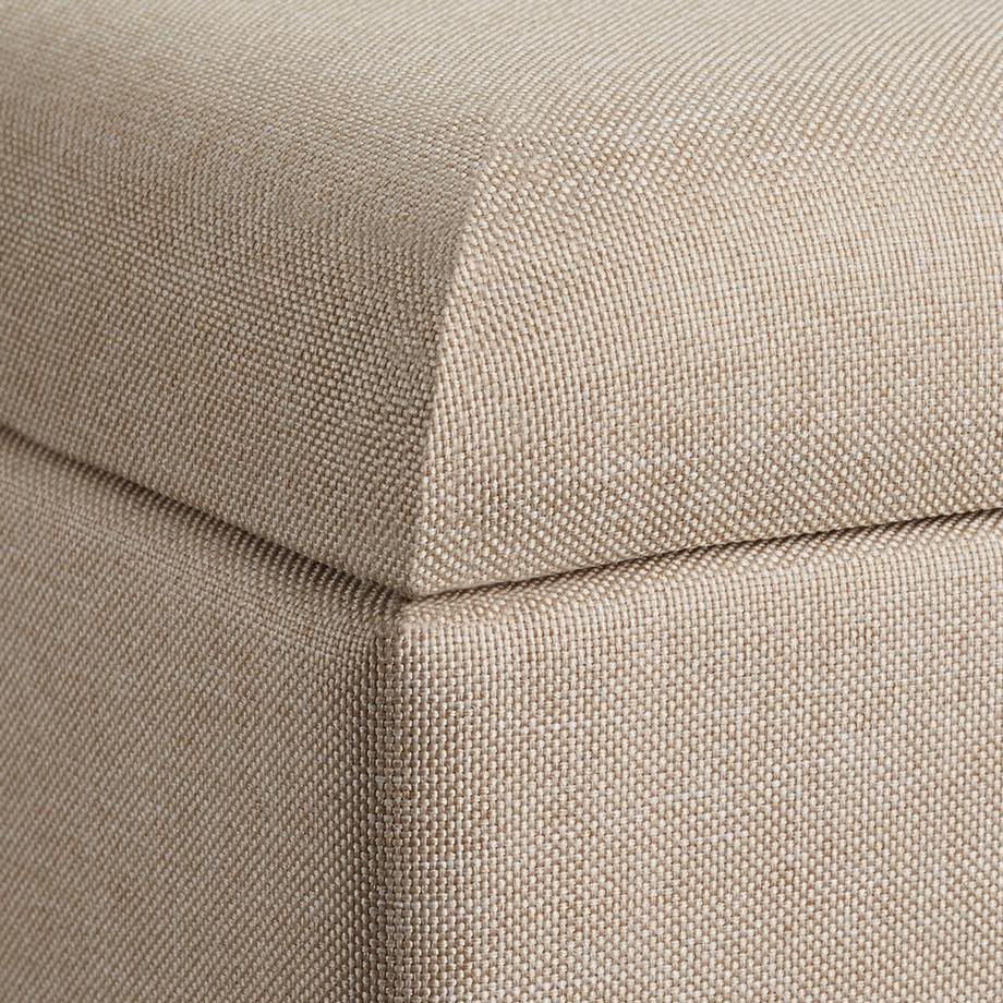 Tectake Tabouret avec espace de rangement ELVA carré  