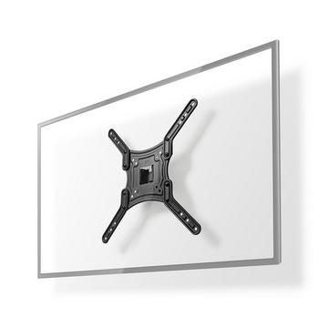 Support mural TV inclinable et pivotant | 23-55" | Poids maximal de l'écran supporté : 30kg | Inclinable | Pivotable | Distance minimale au mur : 67mm | Distance maximale au mur : 67mm | 1 point(s) LED | ABS / Acier | Noir