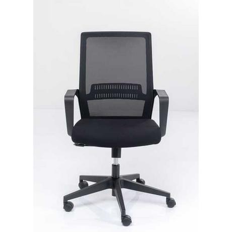 mutoni Chaise de bureau pivotante Max Black  