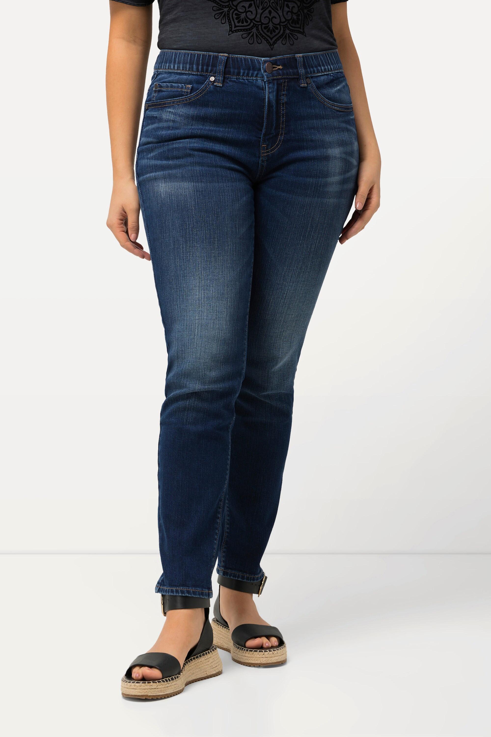 Ulla Popken  Jean Sarah stretch, jambes ajustées, coupe 5 poches 