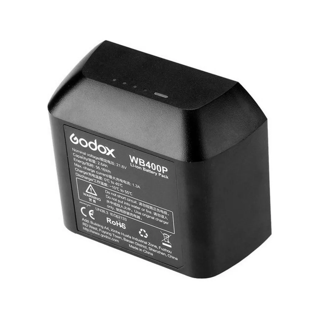 Godox AD400PRO WB400P Li-ion Battery External Flash Light Camera Lamp Power Battery Backup