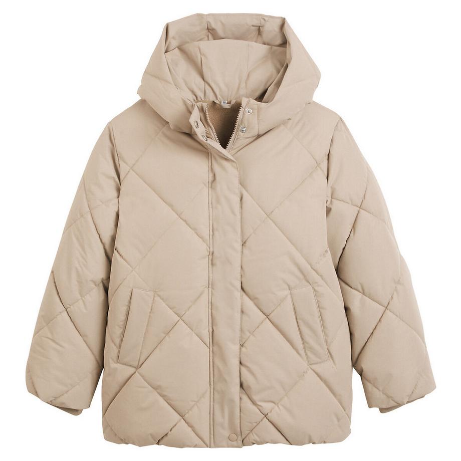 La Redoute Collections Giacca invernale trapuntata con cappuccio e fodera in pile  