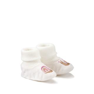 La Redoute Collections  Chaussons-chaussettes brodés en velours 