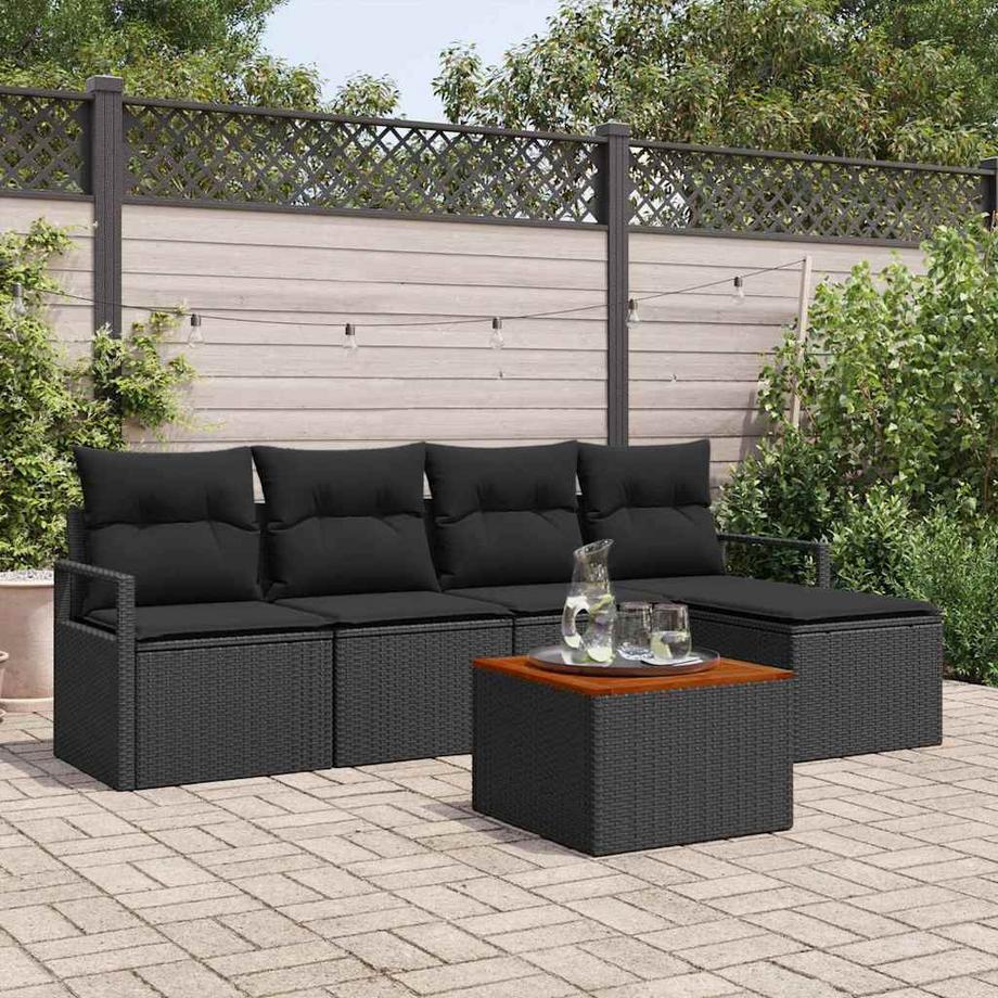 VidaXL Set Divano da Giardino Polyrattan  