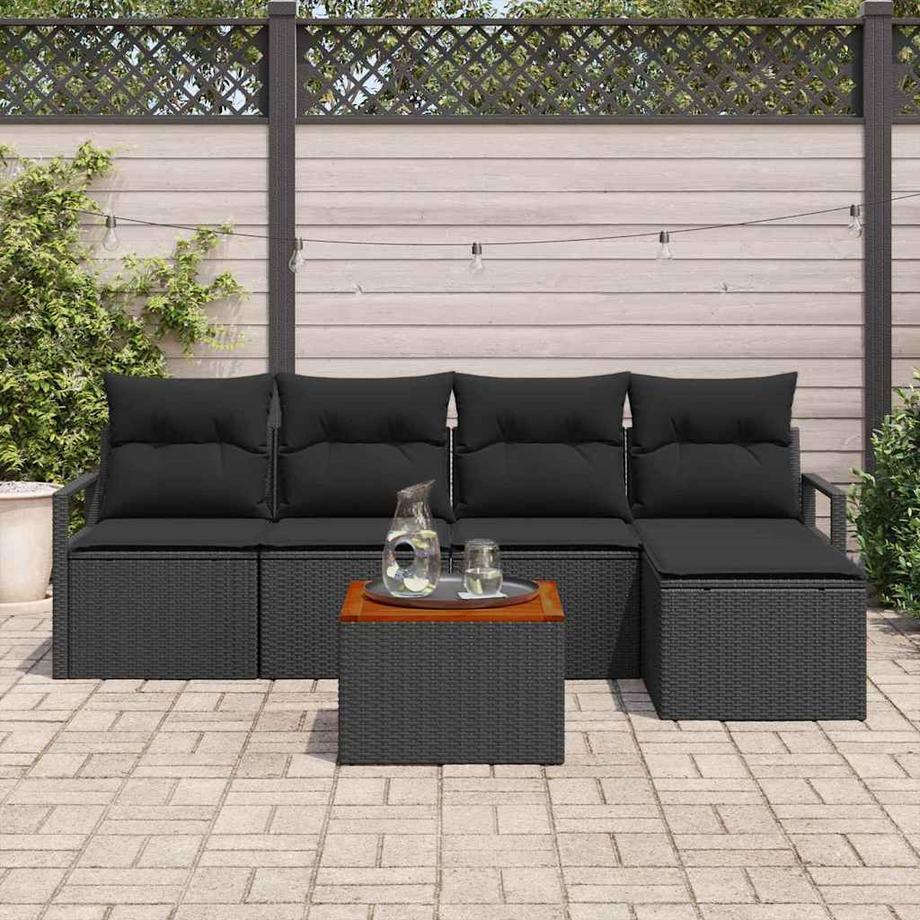 VidaXL Set Divano da Giardino Polyrattan  