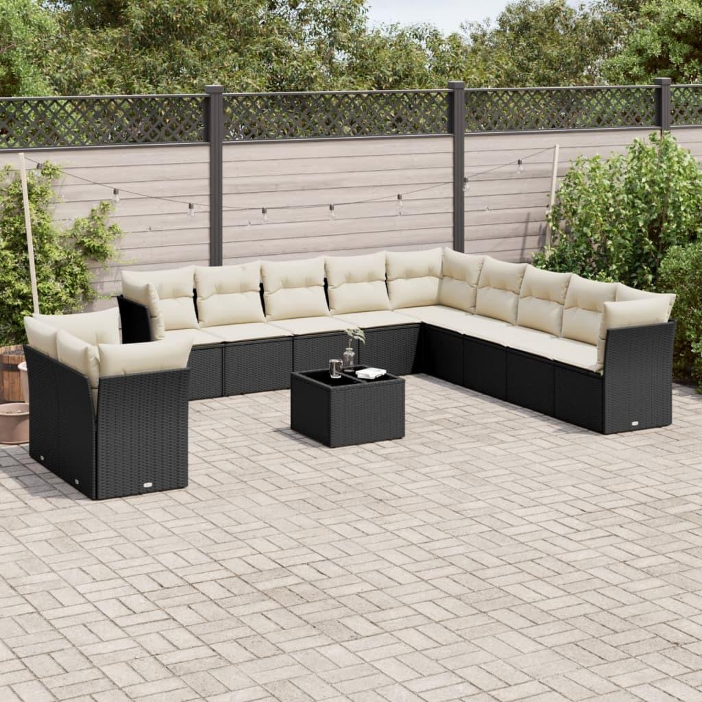 VidaXL set divano da giardino Polirattan  