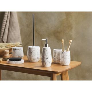 Beliani Set de 6 accessoires de salle de bain en Dolomite Scandinave CALLELA  