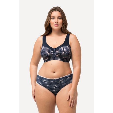 Ulla Popken  Soutien-gorge de maintien, motif ginkgo, sans armatures, bonnets de C à H 