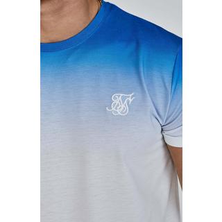 Sik Silk  T-Shirt Fade T-Shirt in Blue, White 