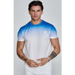 Sik Silk  T-Shirt Fade T-Shirt in Blue, White 