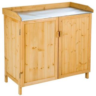 Tectake Armoire de jardin basse  