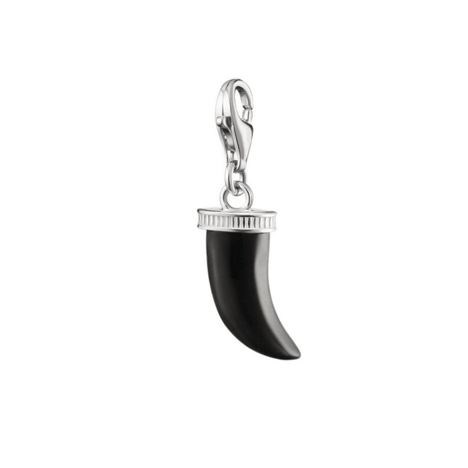 Thomas Sabo  anhänger Charm Zahn Obsidian Original 