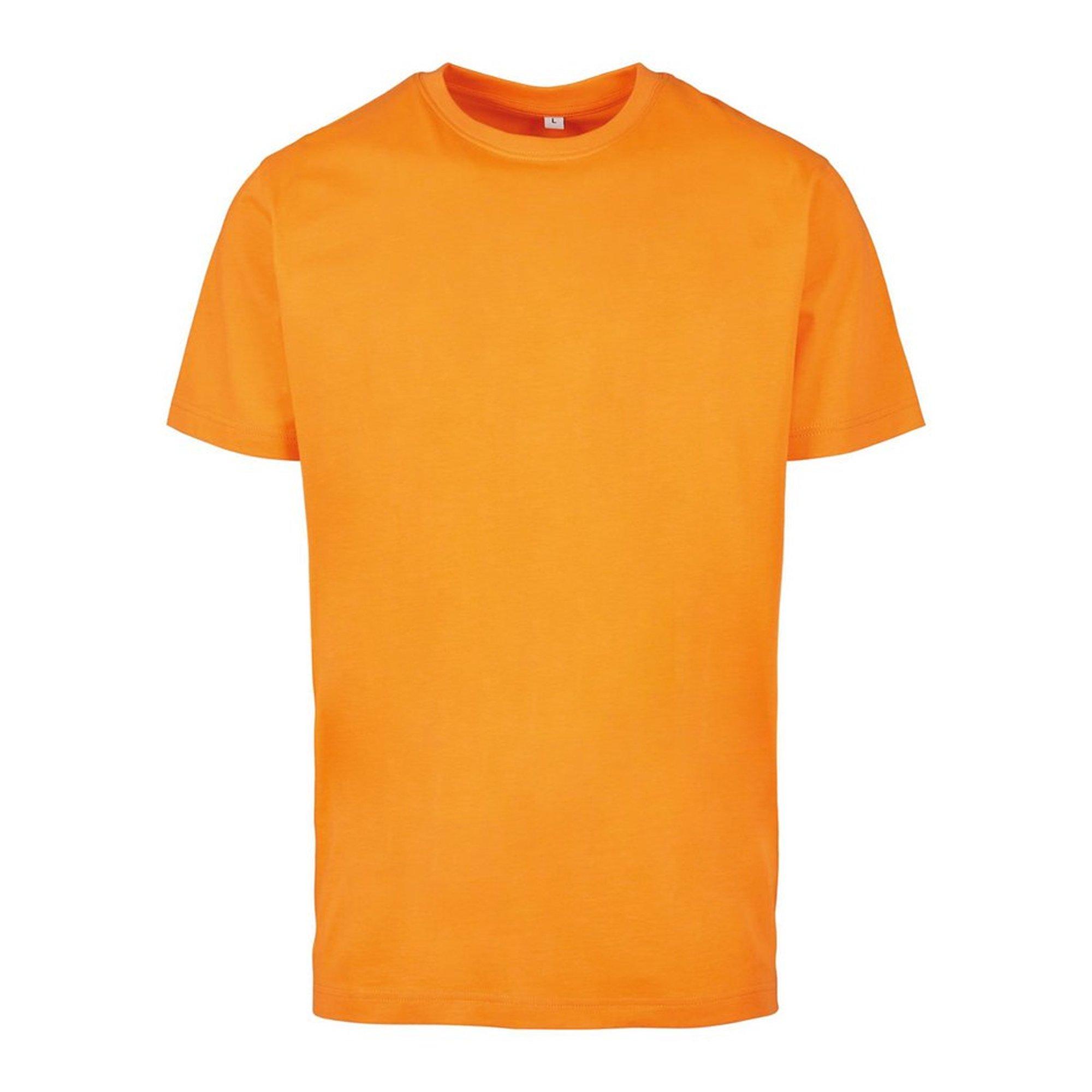 Image of Tshirt, Runder Halsausschnitt Herren Orange 4XL