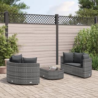 VidaXL set salotto da giardino Polirattan  