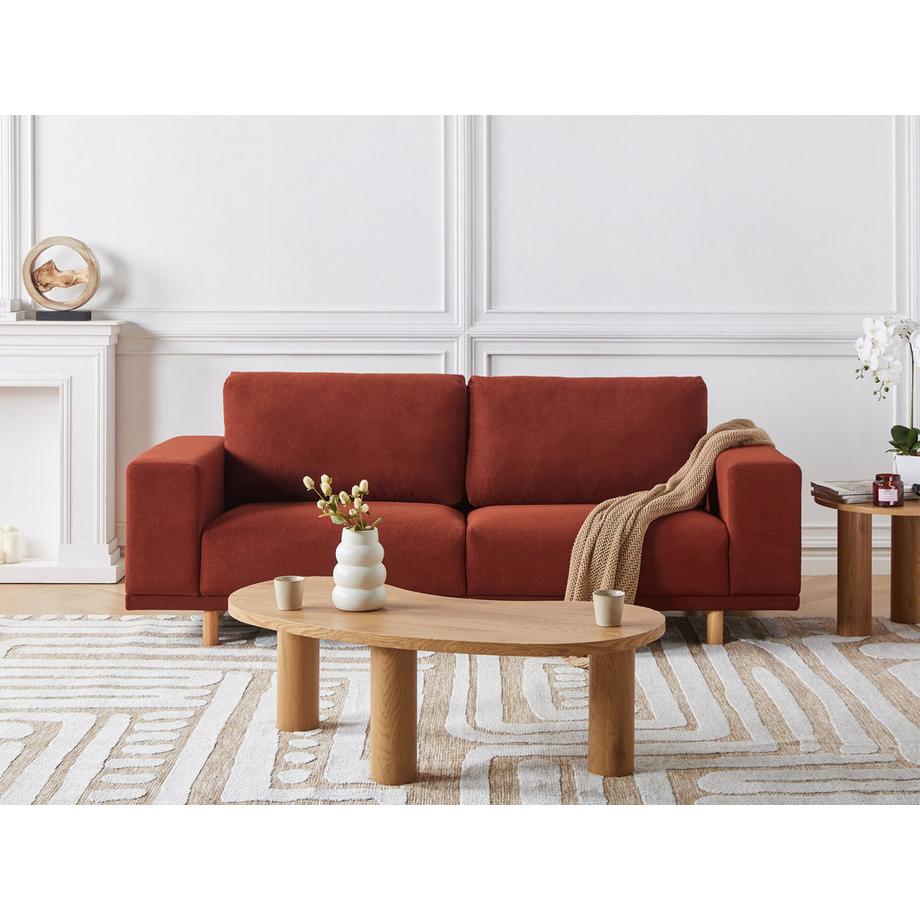 Beliani 3 Sitzer Sofa aus Stoff  NIVALA  