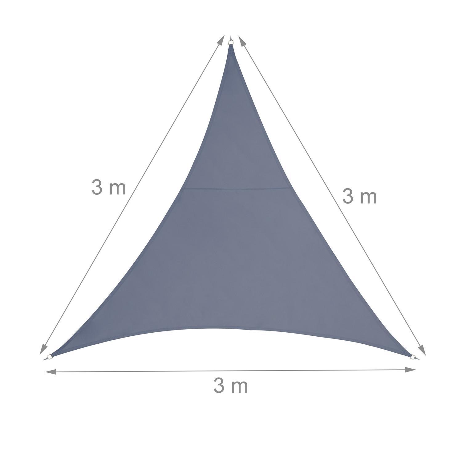 B2X Voile d'ombrage polyester triangulaire gris foncé  