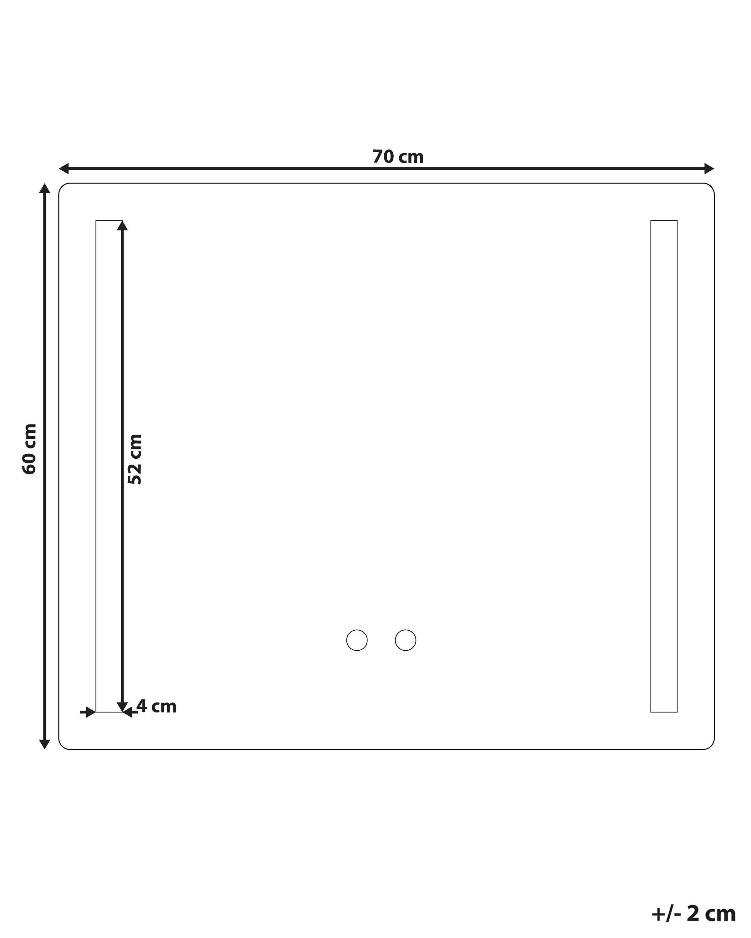 Beliani Wandspiegel aus Glas Minimalistisch LIRAC  