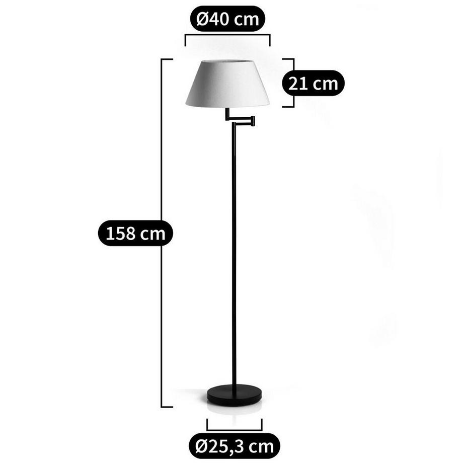 SO'HOME Lampadaire bras articulé  