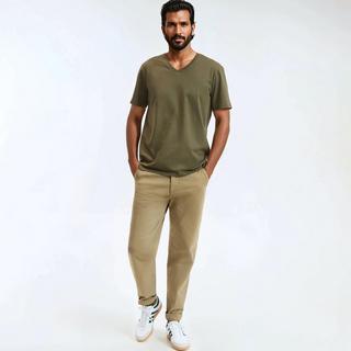 La Redoute Collections V-Ausschnitt Kurzarm T-Shirt  