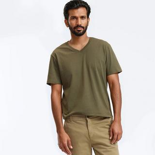 La Redoute Collections V-Ausschnitt Kurzarm T-Shirt  