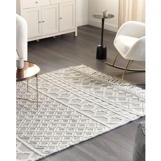 Beliani Tapis en Laine Boho SOLHAN  