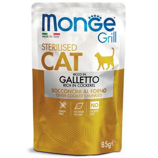 Monge  Grill pour chat stérilisé au poulet - Multipack 