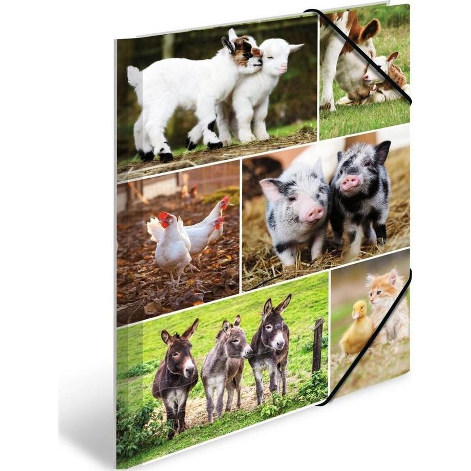 porte-documents en caoutchouc animaux de la ferme