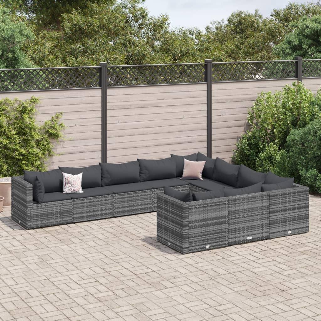 VidaXL Gartensofagarnitur poly-rattan  