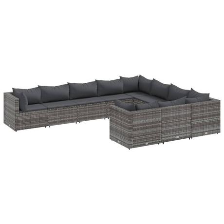 VidaXL Gartensofagarnitur poly-rattan  