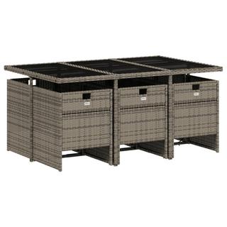 VidaXL Garten essgruppe poly-rattan  