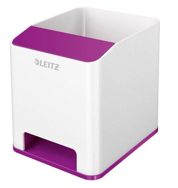 Image of LEITZ Sound Stifteköcher WOW 5363-10-62 weiss/violett LEITZ Sound Stifteköcher WOW 5363-10-62 weiss/violett