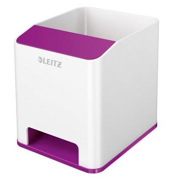 LEITZ Sound Stifteköcher WOW 5363-10-62 weiss/violett