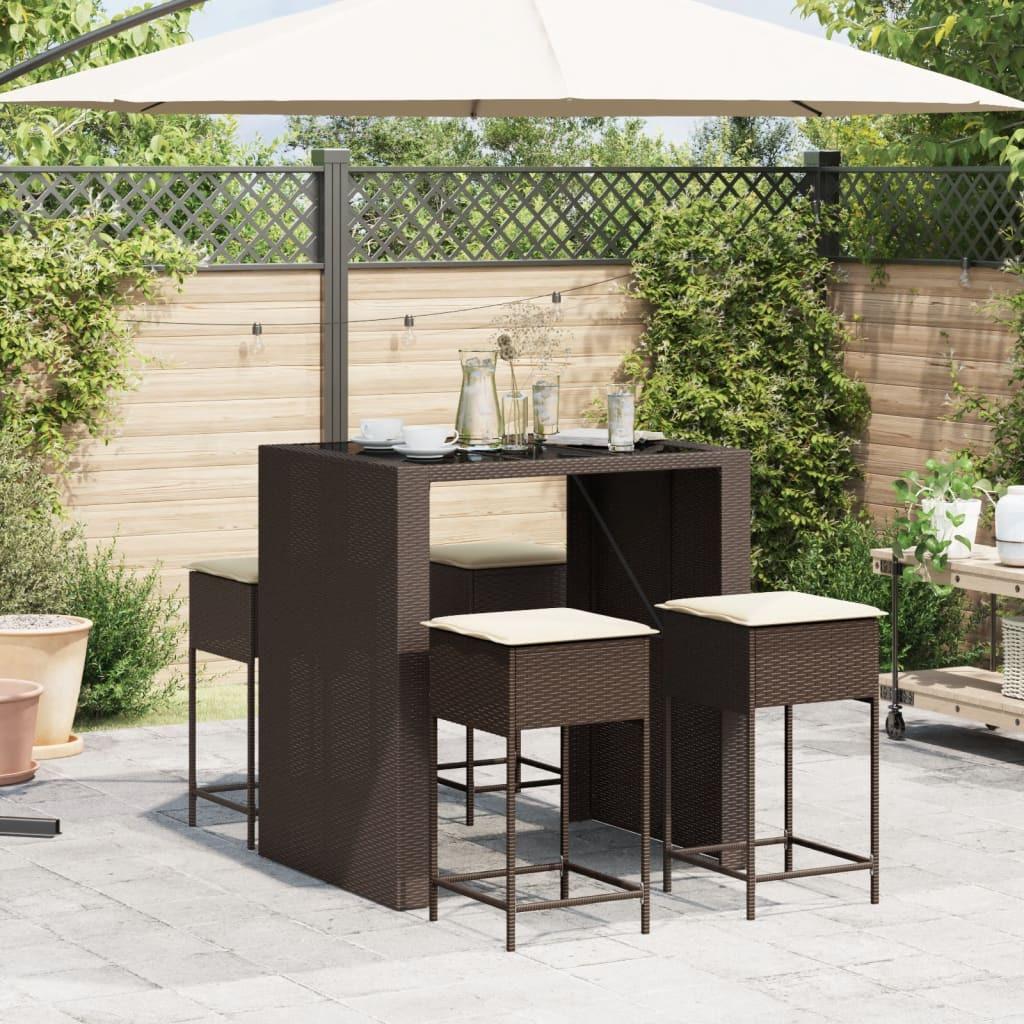 VidaXL Gartenbar set poly-rattan  