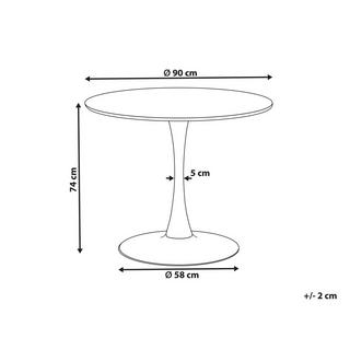 Beliani Table de repas en MDF Moderne BOCA  