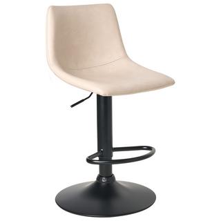 Beliani Lot de 2 tabourets de bar en Cuir PU Traditionnel LEBRIJA  