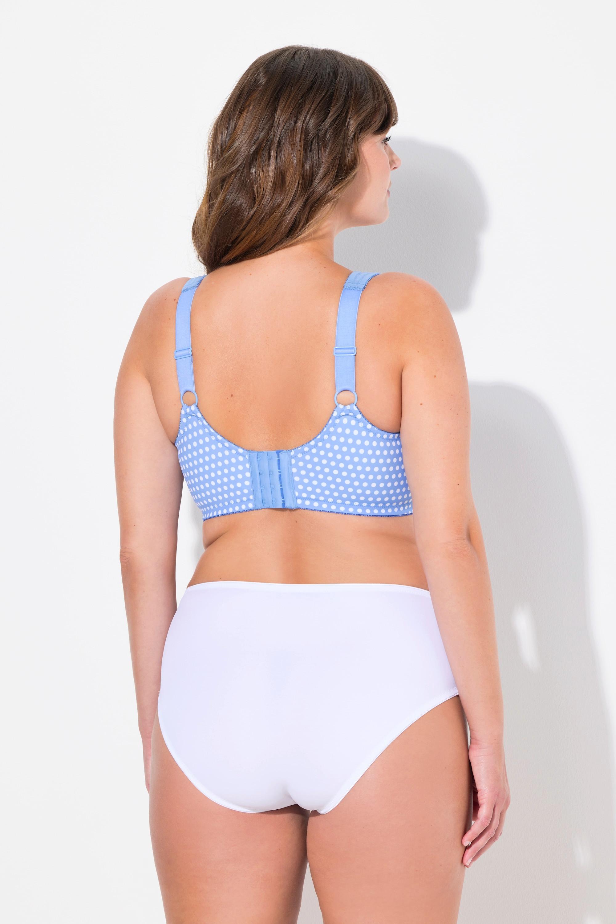 Ulla Popken Reggiseno sostenitivo a pois senza ferretto  