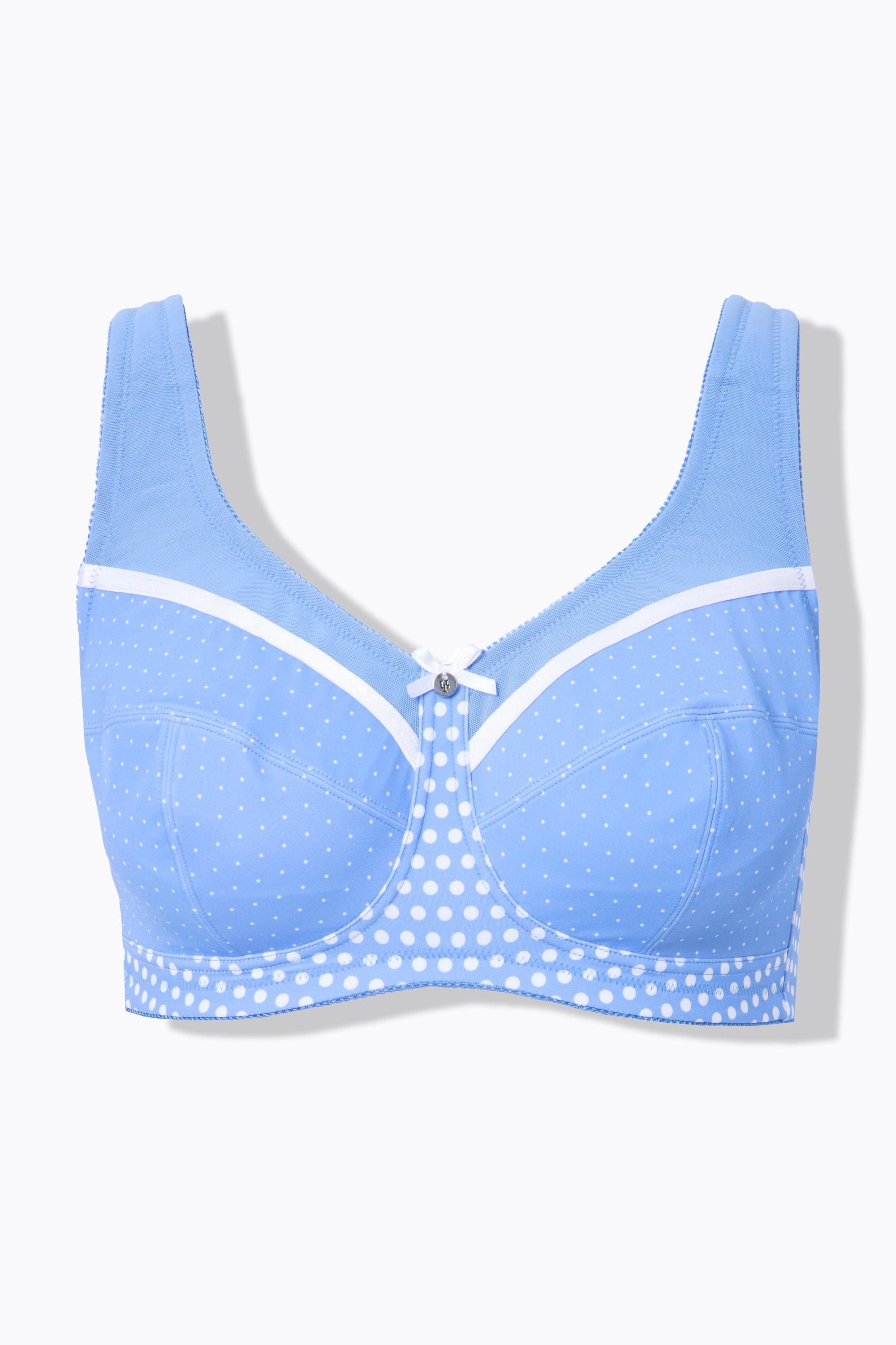 Ulla Popken Reggiseno sostenitivo a pois senza ferretto  