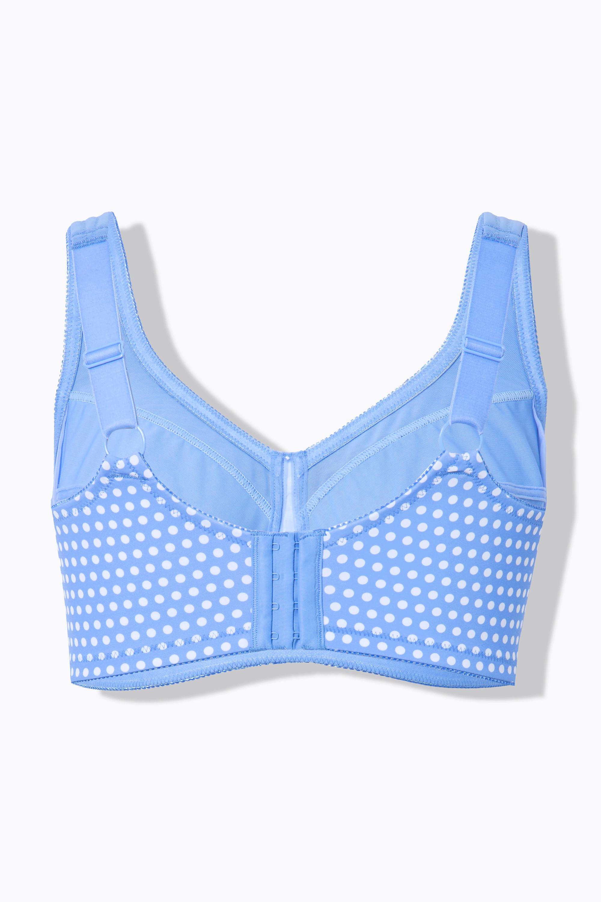 Ulla Popken Reggiseno sostenitivo a pois senza ferretto  