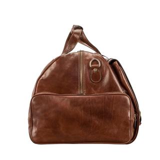 Maxwell Scott  DinoM - Leder Weekender Reisetasche 