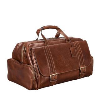 Maxwell Scott  DinoM - Leder Weekender Reisetasche 