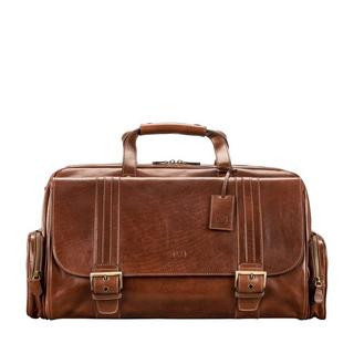 Maxwell Scott  DinoM - Leder Weekender Reisetasche 