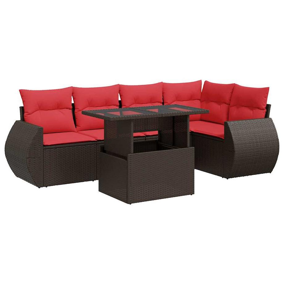 set divano da giardino Polirattan