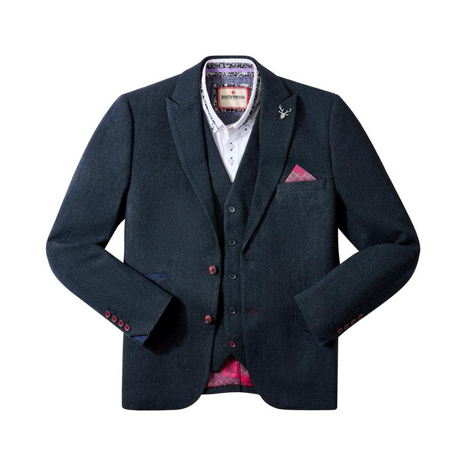 Joe Browns Blazer Classique à Chevrons avec Détails Élégants  